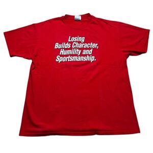 Vintage Y2K Honda Racing “ Honda builds Champions”Short Sleeve T-Shirt Red Sz XL